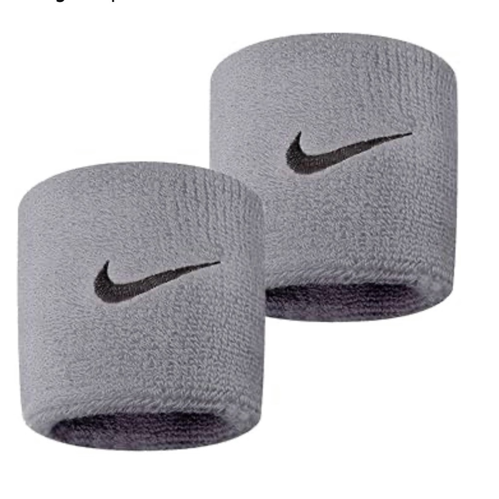 Nike Gray Sports Wristbands (2 included)